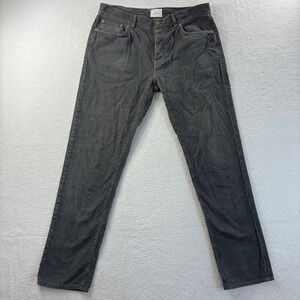 Sid Mashburn Corduroy Pants Mens 35x32 Gray Straight Flat Front Preppy Casual